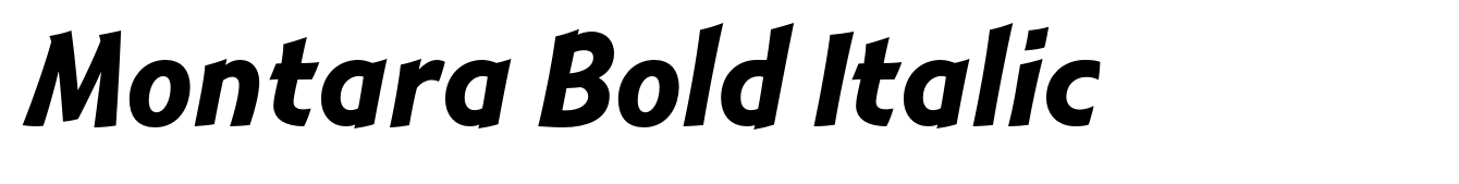 Montara Bold Italic